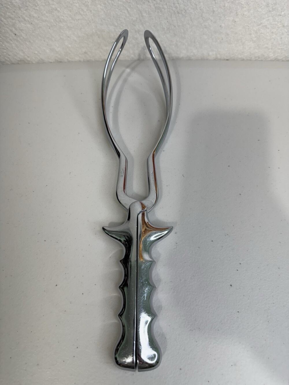 Vintage Haslam Stainless Steel Chromed Obstetric Forceps Made In USA Childbirth